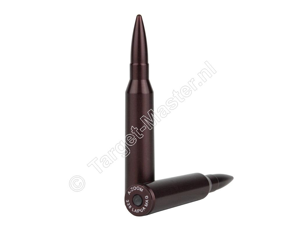 A-Zoom SNAP-CAPS .338 Lapua Magnum Dummy Oefen Patronen verpakking 2